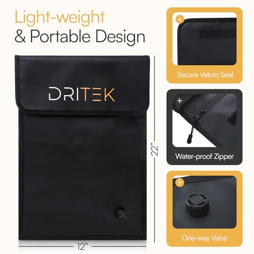 DRITEK Wet Gym Clothes Bag Waterproof - Odor, Smell Proof Wet Bag for Swimsuit & Gym Use, Designed for Sweaty Clothes - Gym Laundry Bag - Ideal for Travel, Swimming, And Sports! by DRITEK - Image 5