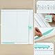 QWORK® Papierschneider und Falzbrett, 35 x 36 cm Falzbrett für Papier, Papierschneider mit Falzfunktion, für Scrapbooking & Karten
