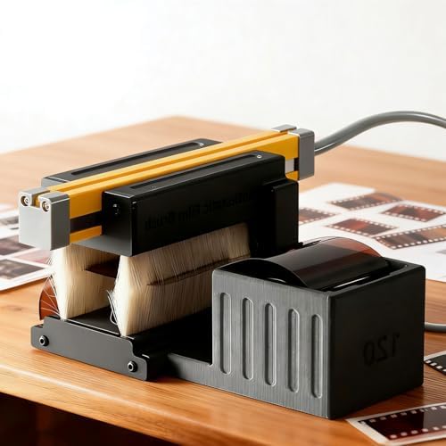 Electric Film Anti-Static Dust Collector Kit with 120-135 Film Box, Brush Module and 15cm Ion Anti-Static Bar for 135, 120, 4x5 Films