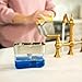 S&T INC. Dish Soap Dispenser and Sponge Holder for Kitchen Sink, Sponge Included, 13 Ounces, Metallic Silver