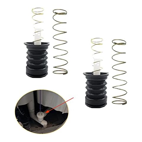 UtySty 2 Sets Drain Trap Seal Spring Pull Rod Switch Rubber Plug Valve Rubber Sealing Stopper Replacement Universal for Twin Tub Washer Dryer 2 in 1 Combo Washing Machine Accessories Cover