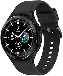 Samsung Galaxy Watch4 Classic, Runde Bluetooth Smartwatch, Wear OS, drehbare Lünette, Fitnessuhr, Fitness-Tracker, 46 mm, Black inkl. 36 Monate Herstellergarantie [Exkl. bei Amazon]