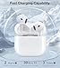 Wireless Charging Case Compatible with AirPods 4, Replacement Case for AirPods 4 with Bluetooth Pairing Sync Button, Earbuds Not Included (USB-C Port)