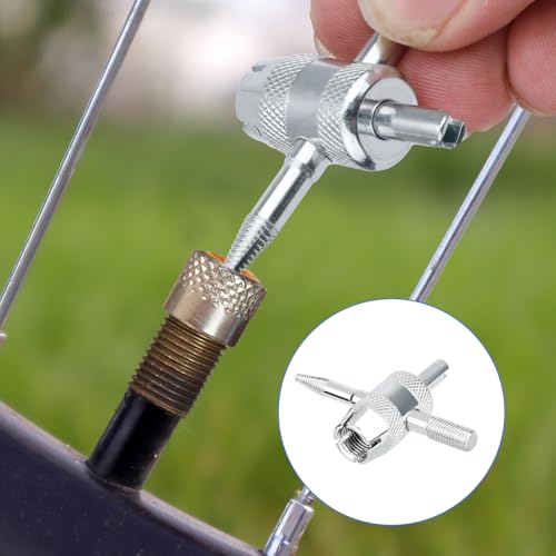 Image of BOXOB 8pcs 4-Way Tyre Valve Stem Core Removal Tool, 4 in 1 Multifunctional Tire Valve Core Remover Tire Stem Puller for Bicycle Bike Automobile Car