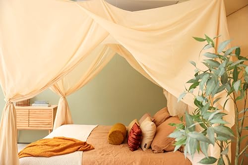 Mosquitera rectangular tama&ntilde;os diversos para cama con dosel grande 5