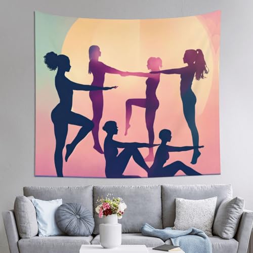 Tapisserie gymnastique JEJEA 152x130cm déco murale chambre