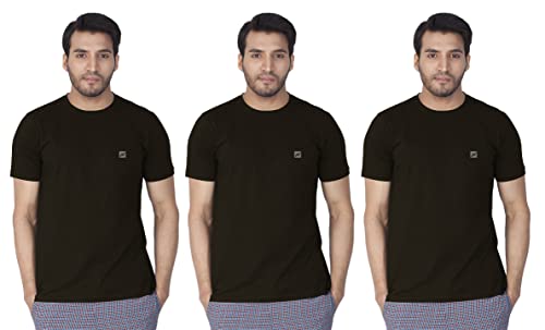Image of Lux Nitro Men's Regular Fit Round Neck T-Shirt Black