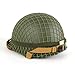 WW2 Version WWII US M1 Helmet Steel with Chin Strap Adjustable