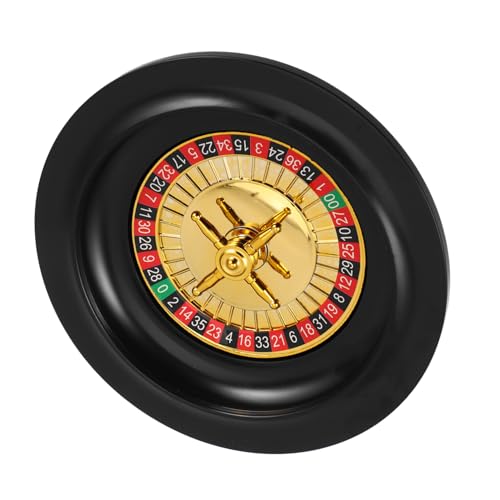 ABOOFAN 7 Inch Portable Roulette Wheel Game Night Toy for Adults Professional Tabletop Spinner Interactive Prize Drawing Machine