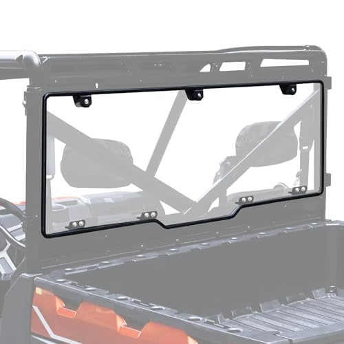 Image of StarknightMT Ranger 1000 Rear Windshield, Clear Back Window Rear Window Compatible With 2017-2026 Polaris Ranger 1000 /XP 1000 / Crew 2013-2019 Polaris Ranger XP 900 / Crew Heavy Duty PC