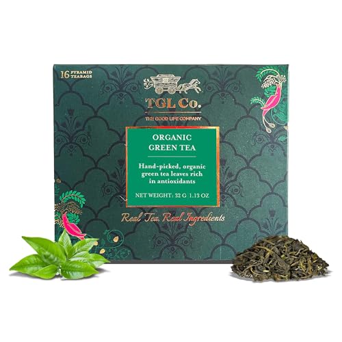 Image of TGL Co. Organic Green Tea (16 Tea Bags) | Refreshing Aroma | Carefully Selected Ingredients | Naturally Sourced