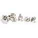 Aexit 3mm-8mm Thickness Fall Protection Adjustable Screw Type Metal Glass Clips Clamps Safety Clips 8 Pcs