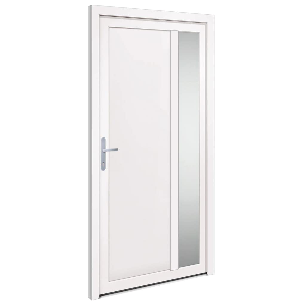 VidaXL Bianca 108x208 cm Porta Ingresso in PVC