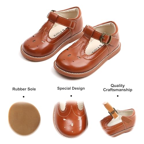 Image of Felix & Flora Toddler Little Girl Mary Jane Dress Shoes - Ballet Flats for Girl Party School Shoes