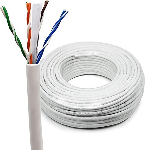 Ikbc Câble réseau Ethernet Cat6, AWG23, CCA, UTP Blanc 50 m Cover