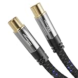 KabelDirekt 4K aerial cable, coaxial antenna TV Nylon braided – 2m television cable with break-proof metal plugs, digital & analogue (male to female for DVB-C, DVB-T, DVB-S) CableDirect
