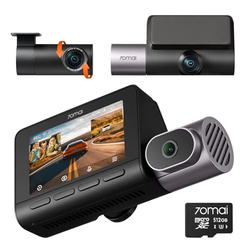 Dashcam 4K T800 70mai caméra de bord HDR vision nocturne connectée GPS