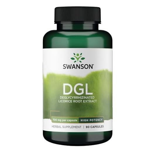 Swanson, High Potency DGL, 90 glutenfreie Kapseln, 700mg DGL je Dosis, Sojafrei, GMO frei, Geschmacksneutral