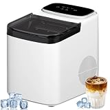 Produttore di ghiaccio portatile per la casa, uscita giornaliera 12lb, macchina da controsoffitto auto-cleante, produzione di cubetti veloci in 6-10 minuti, design compatto per la barra camper dell'uf