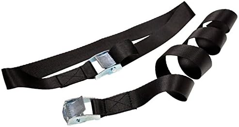 Velody 1 Inch x 3.28 Ft Tie Down Straps Lashing Strap Cargo Tie-Down Straps with Cam Buckle, 5 Pack, Black (3.28Ft)