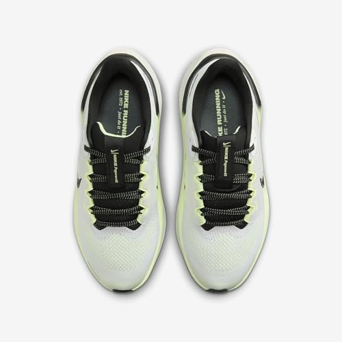 Nike Pegasus 41 Big Kids' Road Running Shoes (FN5041-102, White/Barely Volt/Vintage Green/Black) Size 3.54