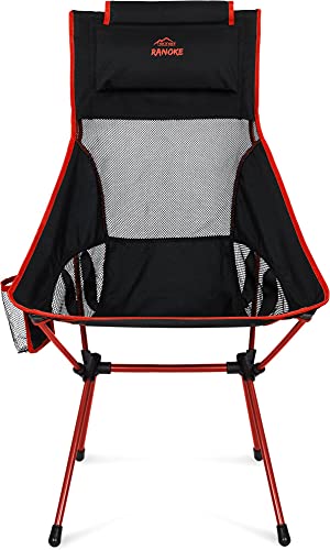 normani Ultralight Folding Camping Chair XXL Camping Chair with Long Backrest and Cushion Outdoor Chair Beach Chair Travel Chair Folding Chair Fishing Chair Load 150 kg (330 lbs) - Image 4
