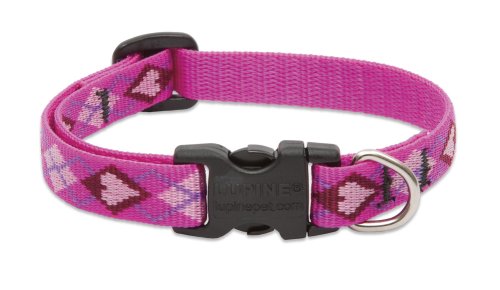 LupinePet Originals 1/2" Puppy Love 6-9" Adjustable Collar for Ex...