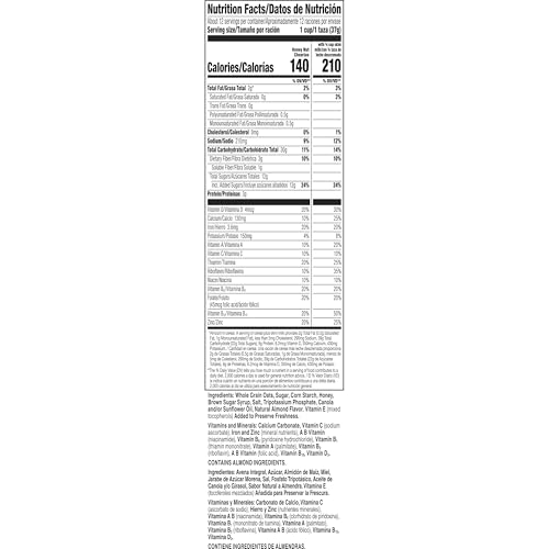 Image of Honey Nut Cheerios, Heart Healthy Gluten Free Breakfast Cereal with Whole Grain Oats, Large Size, 15.4 oz (Pack of 10)