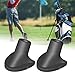 Pxiryanlow 1Pair Black Golf Bag Stand Feet Replacement, Wear-Resistent Golf Bag Rubber Feet Replacement, Necessary Golf Club Bag Accessories Strong Grip, Easy to Install Easy to Carry
