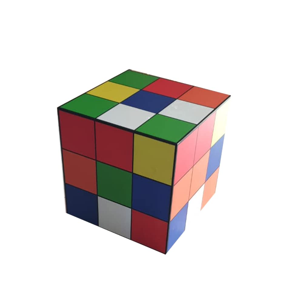 B SECRET DESIGNS Smart Rubik's Cube Table With Access Magnet Card, Hidden Lock, Keepsake Storage Organizer With Hidden Space For Ring, Bracelet, Watch, Necklace, Earrings, Safe Box And Accessories