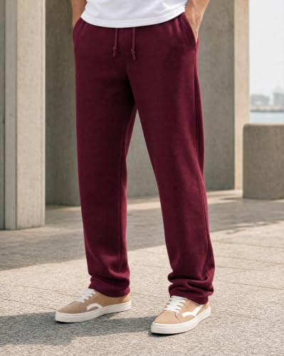 Image of Nobero Joggers for Men | Solid Trackpants for Men | Regular Fit | Elasticated Waist with Drawcord | Soft & Breathable Fabric | Casual Everyday Wear