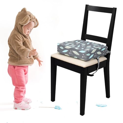 Almohadilla para silla de comedor infantil compacta con funda extraíble limpia 4