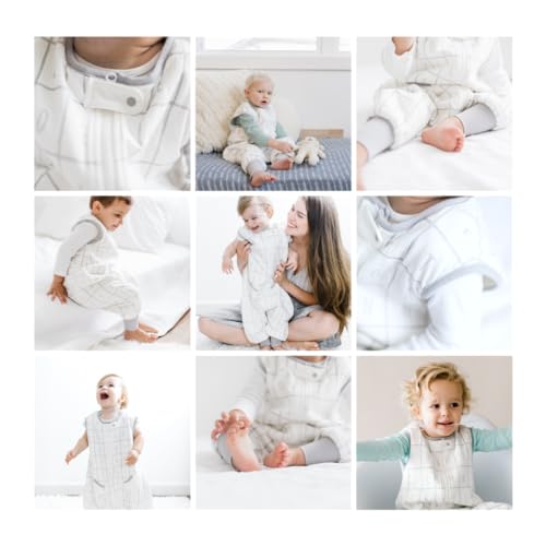 Image of Tealbee Dreamsuit Toddler Sleep Sack with Feet - Walker Sleep Bag with Legs, Rayon made from Bamboo, All Season 1.2 TOG, 2-Way Zipper, 12m-2T - Alphabet