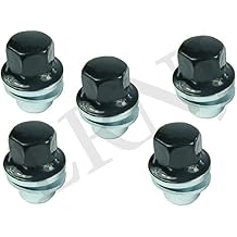 BEARMACH Set of 5 Black Capped Wheel NUT Compatible with Land Rover LR4 / Discovery 4 2010-ON Part # LR068126 / RRD500510 / RRD500290