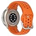 Alisitina for Amazfit Active 2 Band, Silicone Replacement Strap for Amazfit Active A2437 Active2 Square A2434 (Orange)