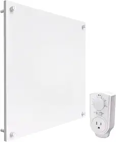 ECONOHOME Painel Aquecedor De Parede Com Nano Aglutinante - Termostato Convecção 400 Watts, Ideal Para Salas 120 Pés Quadrados, Elétrico V