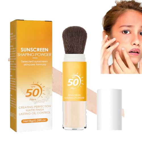 Poudre de Fixation Minérale avec Protection Solaire SPF 50 - Contrôle de l'Huile et Finition Naturelle