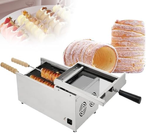 1500w Electric Ice Cream Cone Machine, Chimney Cake Oven,Commercial Chimney Cake Machine,Ice Cream Cone Grill Maker