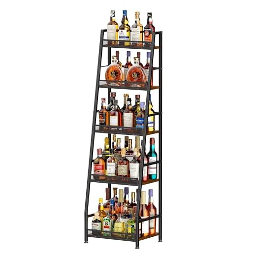 Stylish 5-Tier Liquor Cabinet for Home Bars