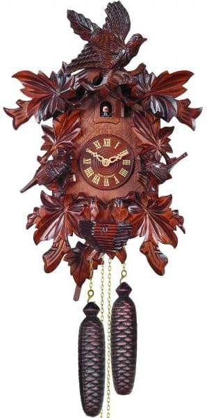 Engstler Cuckoo Clock Carved with 8-Day Weight Driven Movement