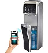 ICEPURE 5-in-1 Bottom Loading Water Cooler Dispenser with Bullet Ice Maker and Built-in Crushed/C...