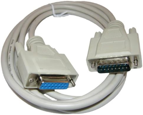 DB15 Male To DB15 Female Serial Extension Cable 6 ft