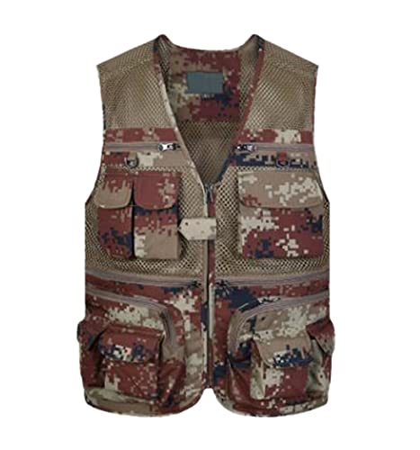 Gilet de travail sans manches multi-poches pour homme veste d'été XXL