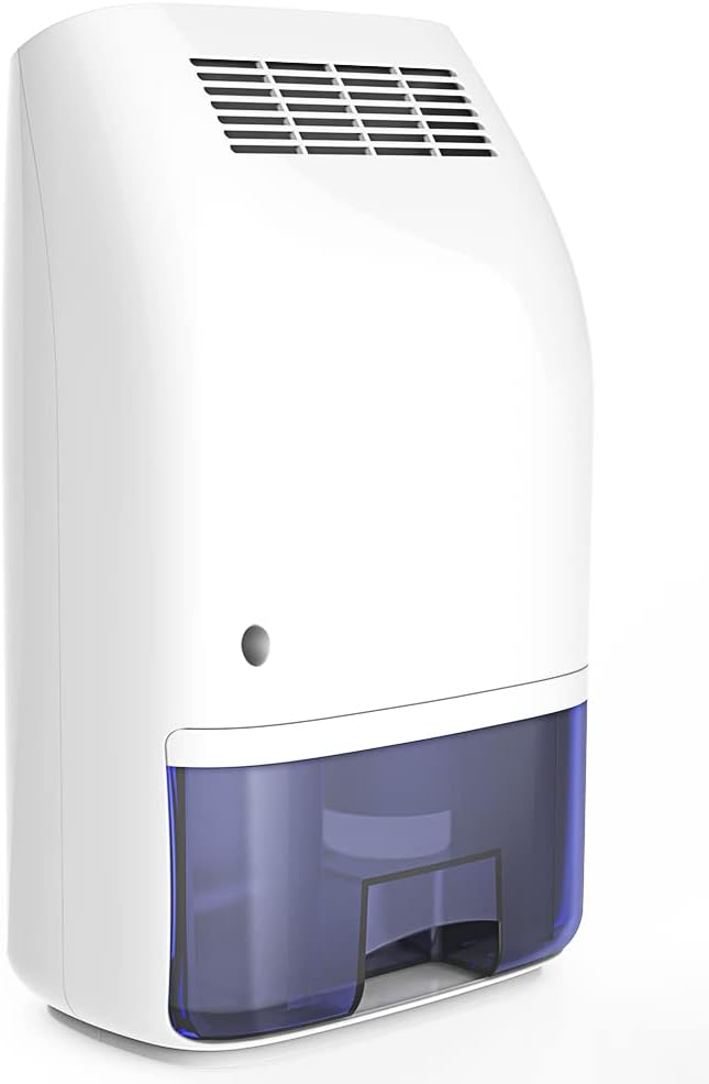 Afloia Electric Home Dehumidifier, Portable Dehumidifier for Home Bedroom 700ml (24fl.oz) Capacity up to (215 sq ft)-white
