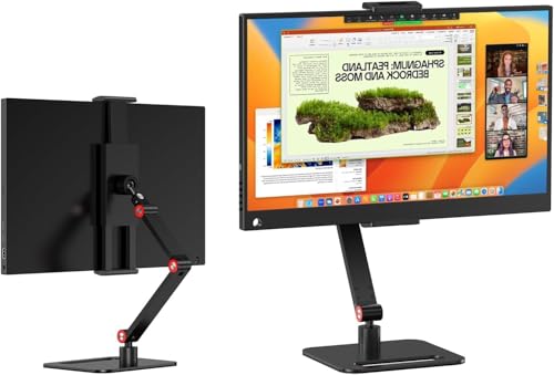 Portable Monitor Holder de 12 a 17,3 Polegadas, Suporte Monitor Portátil com Braço Metálico e Altura Ajustável. Adequado para Tablets até 13" e Telas Portáteis até 17,3"