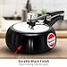 Hawkins 2 Litre Contura Black Pressure Cooker, Hard Anodised Inner Lid Cooker, Handi Cooker, Small Cooker, Black (CB20)