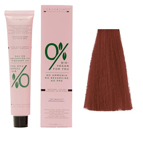 Lejavini 0% Bio Vegan For You 100mL Color 66/66 | Tinte Crema Colorante Permanente Vegana sin Amoniaco - Crema de Coloración Natural para el Cabello Sin Amoníaco