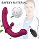 LZMYZ Silikon Realistischer Doppeldildo mit 10 Vibrations Paarvibrator, Strap On Umschnall Dildo Lesben Paarvibrator für Sie Klitoris und G-punkt mit Fernbedienung Sex Toys für Frauen und Paar(A+B)