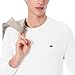 Lacoste Men's Long Sleeved Cotton Pima T-Shirt, White, Small