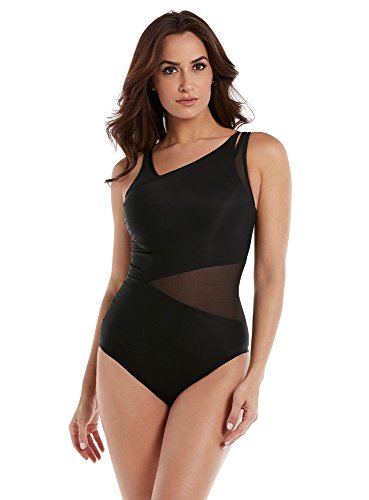 Miraclesuit Women's Swimwear Illusionist Azura All Over Control Underwire One Piece Bathing Suit Swimsuit Cover